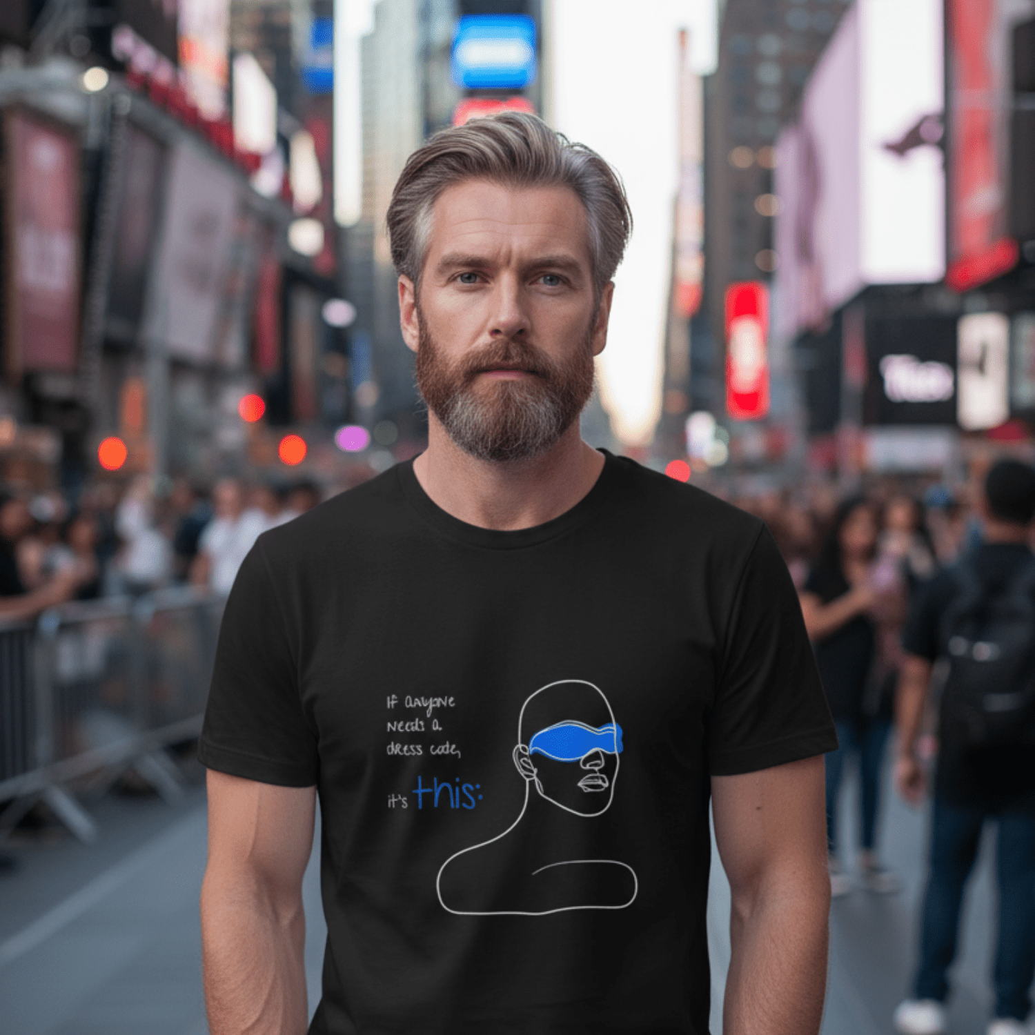 No Shit Shirts - Casual T-Shirt (Frontprint Large): If anyone needs a dress code, it’s this: - Casual T-Shirts - basic