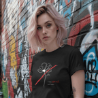 No Shit Shirts - Casual T-Shirt (Frontprint Large): I’ll take power over flowers - Casual T-Shirts - basic