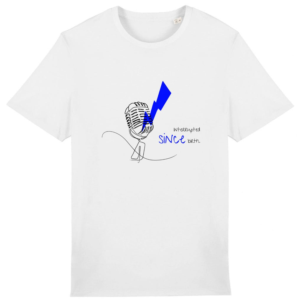 No Shit Shirts - Casual T-Shirt (Frontprint Large): Interrupted since birth. - Casual T-Shirts - basic