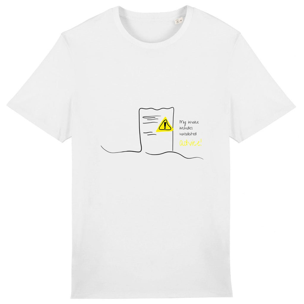 No Shit Shirts - Casual T-Shirt (Frontprint Large): My invoice includes unsolicited advice. - Casual T-Shirts - basic