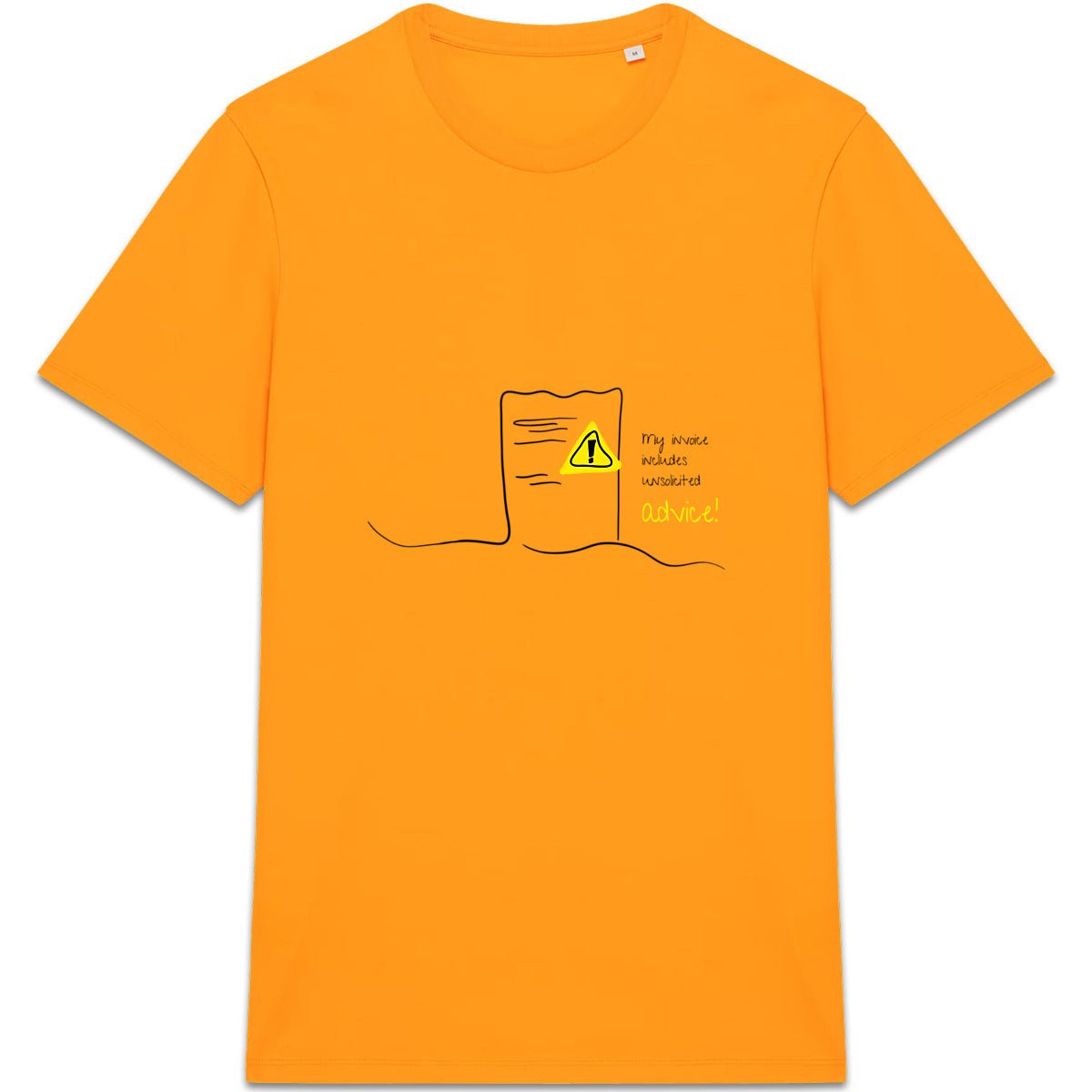 No Shit Shirts - Casual T-Shirt (Frontprint Large): My invoice includes unsolicited advice. - Casual T-Shirts - basic