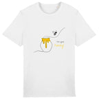 No Shit Shirts - Casual T-Shirt (Frontprint Large): Not your honey - Body & Autonomy & Sexism - basic