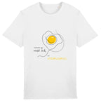 No Shit Shirts - Casual T-Shirt (Frontprint Large): Scrambled eggs need skill, not chromosomes. - Casual T-Shirts - basic