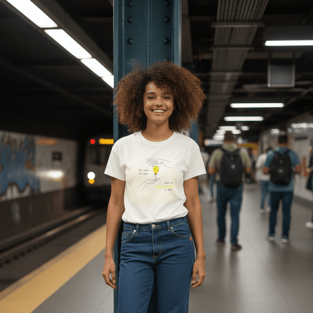 No Shit Shirts - Casual T-Shirt (Frontprint Large): She knew she could, but he explained it first. - Casual T-Shirts - basic