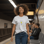 No Shit Shirts - Casual T-Shirt (Frontprint Large): She knew she could, but he explained it first. - Casual T-Shirts - basic