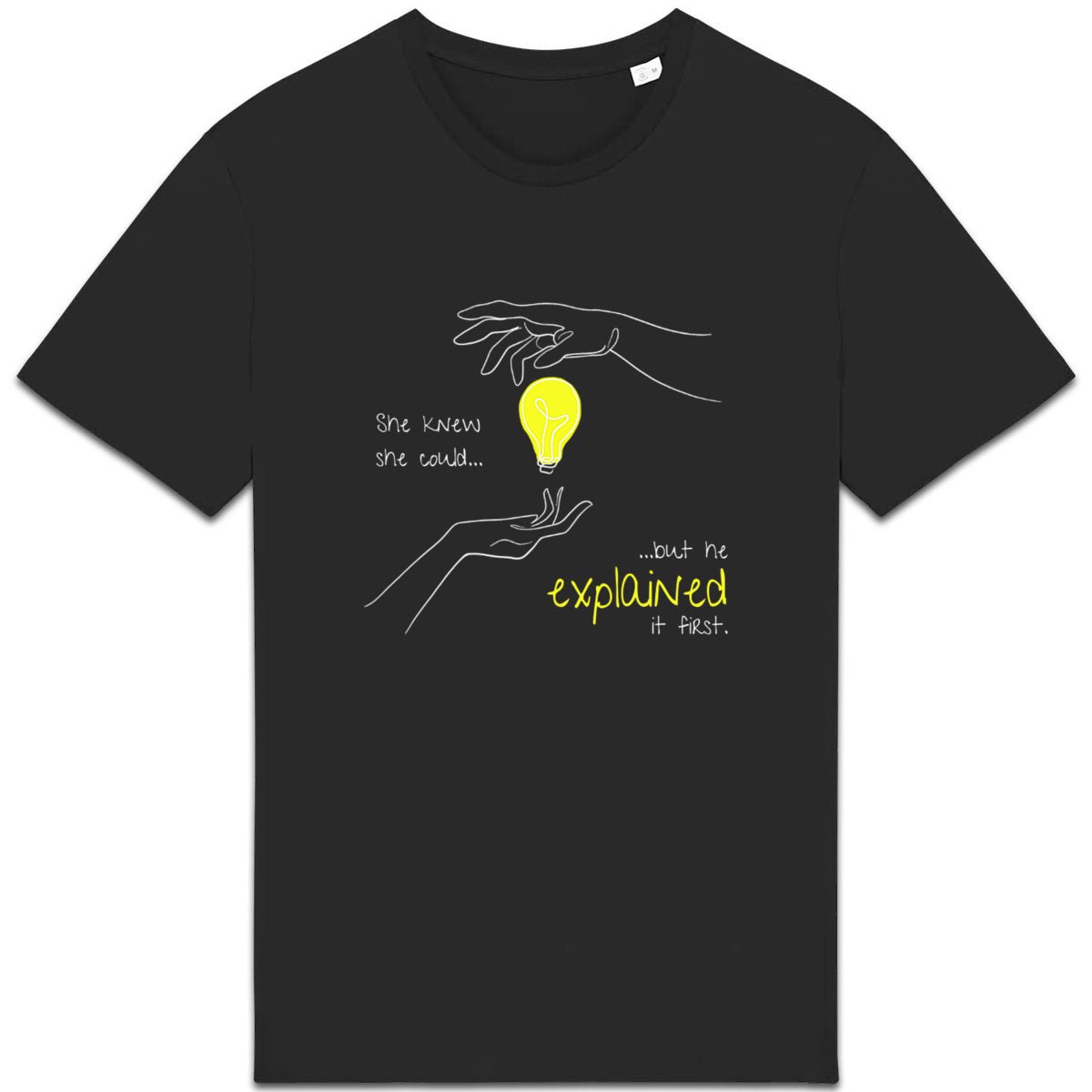 No Shit Shirts - Casual T-Shirt (Frontprint Large): She knew she could, but he explained it first. - Casual T-Shirts - basic