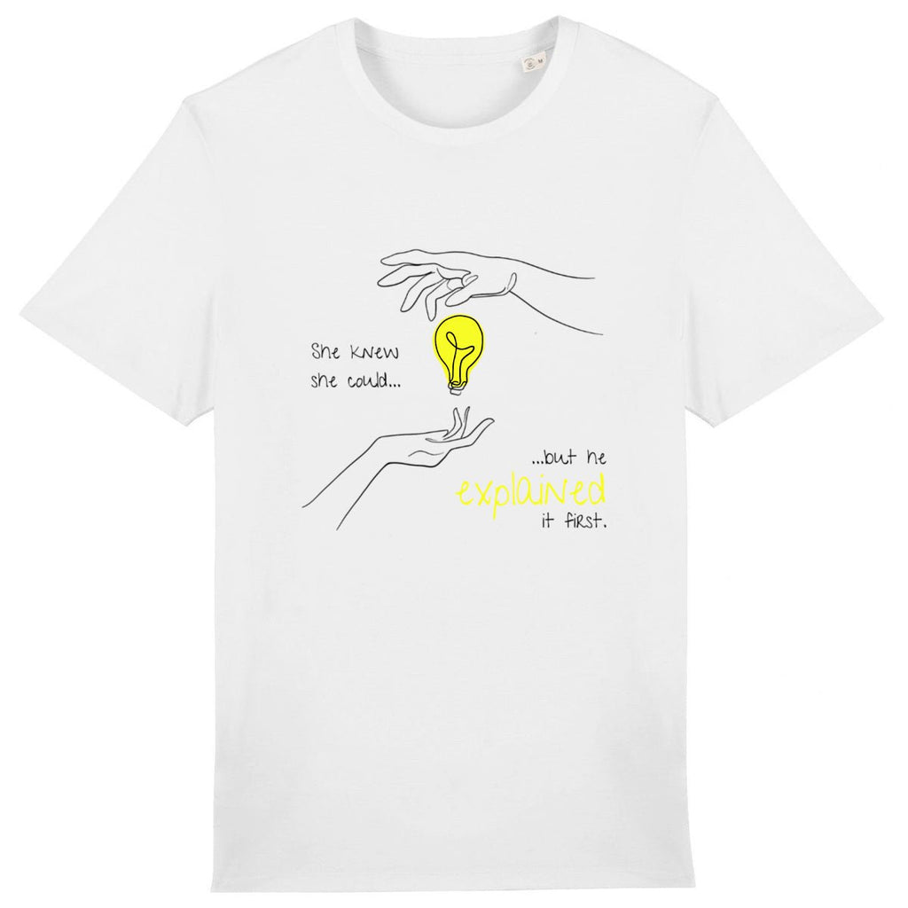 No Shit Shirts - Casual T-Shirt (Frontprint Large): She knew she could, but he explained it first. - Casual T-Shirts - basic