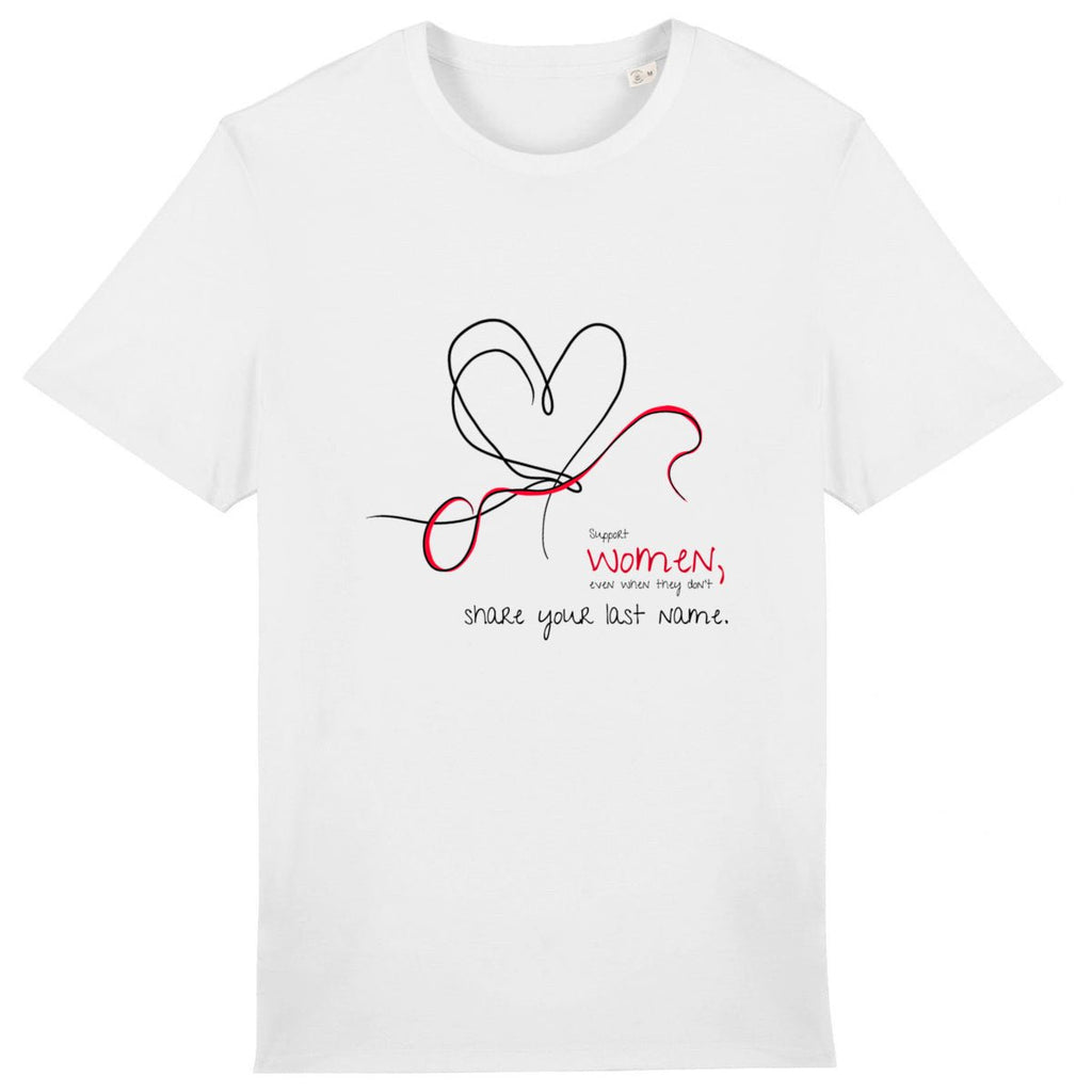 No Shit Shirts - Casual T-Shirt (Frontprint Large): Support women, even when they don’t share your last name. - Casual T-Shirts - basic