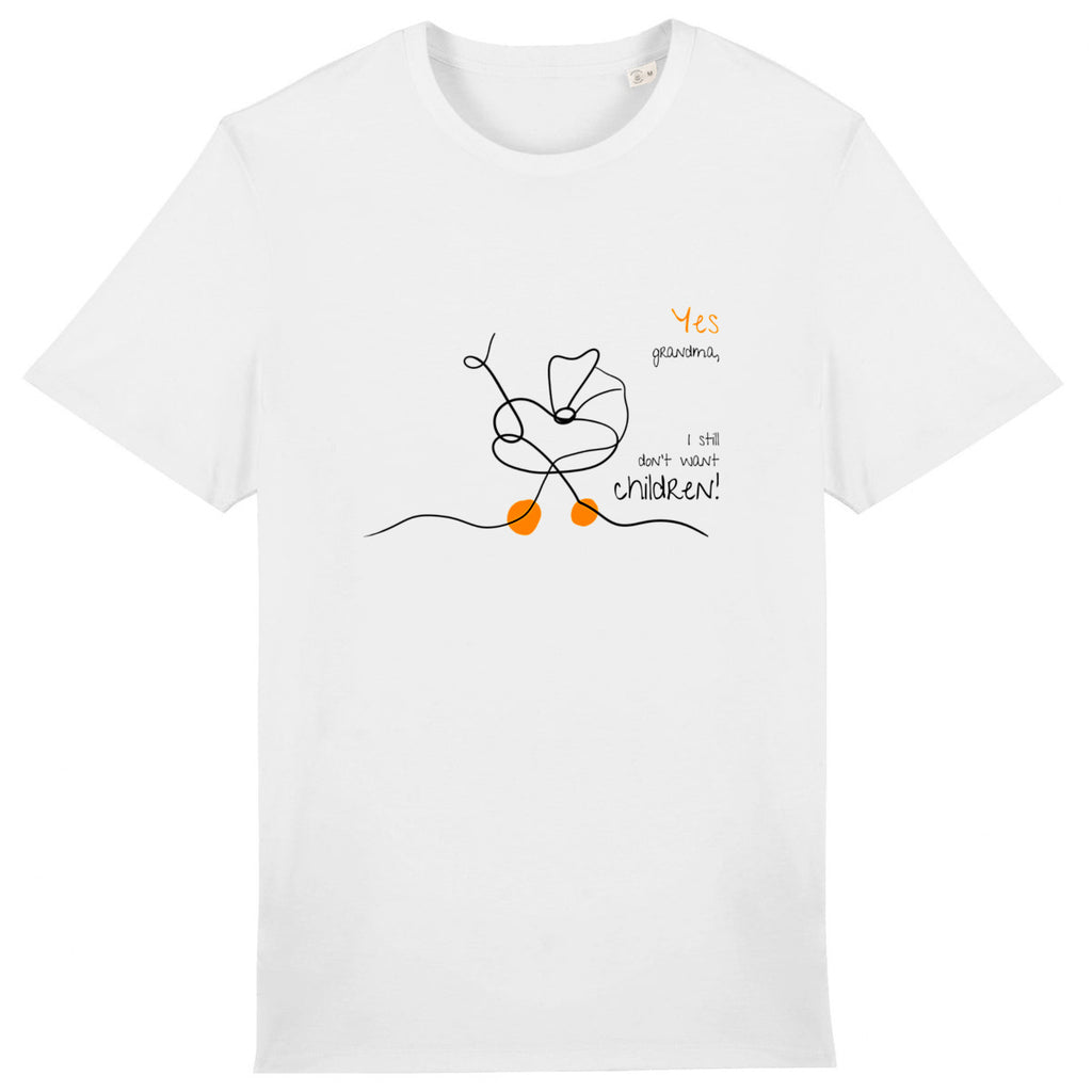 No Shit Shirts - Casual T-Shirt (Frontprint Large): Yes, grandma, I still don’t want children - Casual T-Shirts - basic