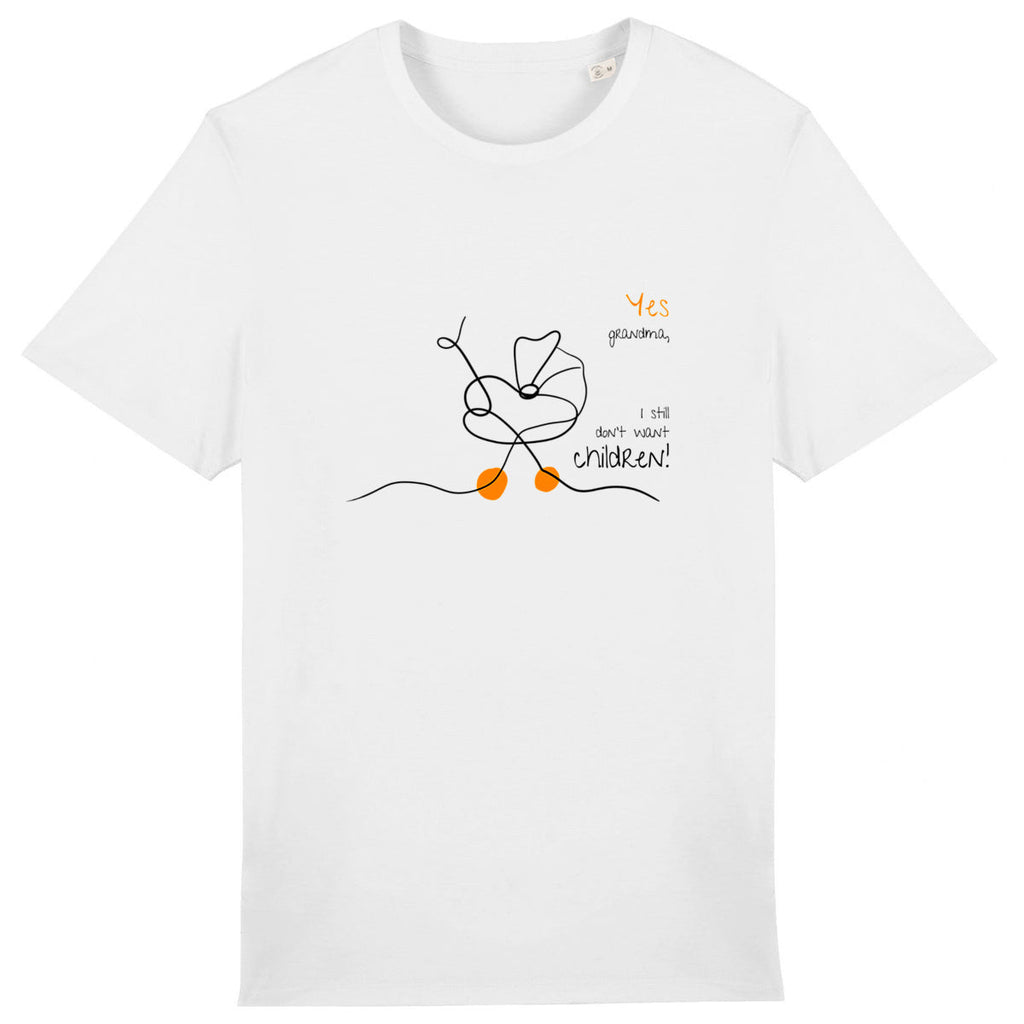 No Shit Shirts - Casual T-Shirt (Frontprint Large): Yes, grandma, I still don’t want children - Casual T-Shirts - basic
