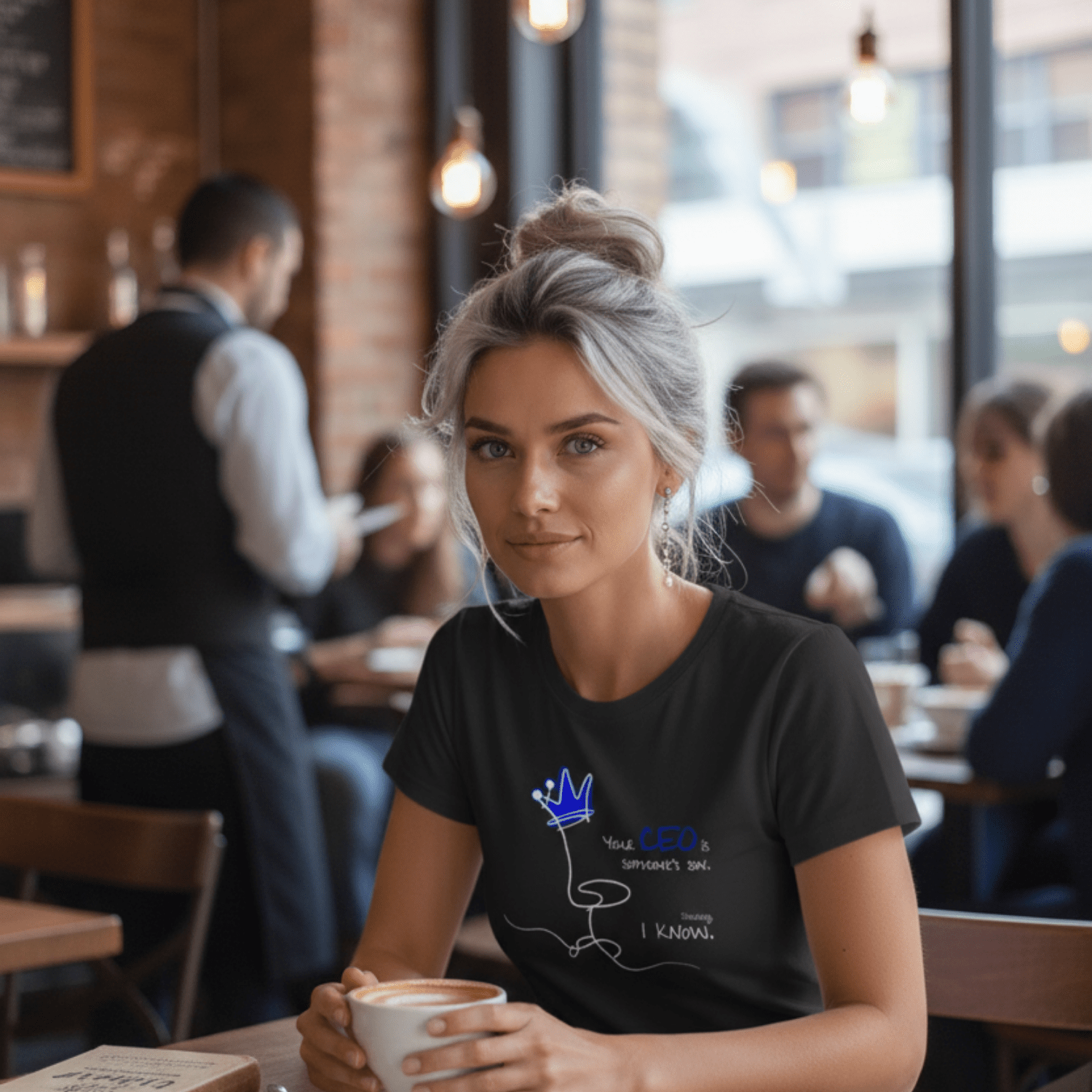 No Shit Shirts - Casual T-Shirt (Frontprint Large): Your CEO is someone’s son. Shocking, I know. - Casual T-Shirts - basic