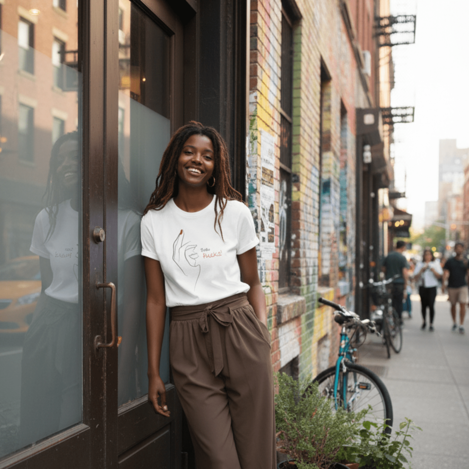 No Shit Shirts - Casual T-Shirt (Frontprint Large): Zero Fucks - Casual T-Shirts - basic