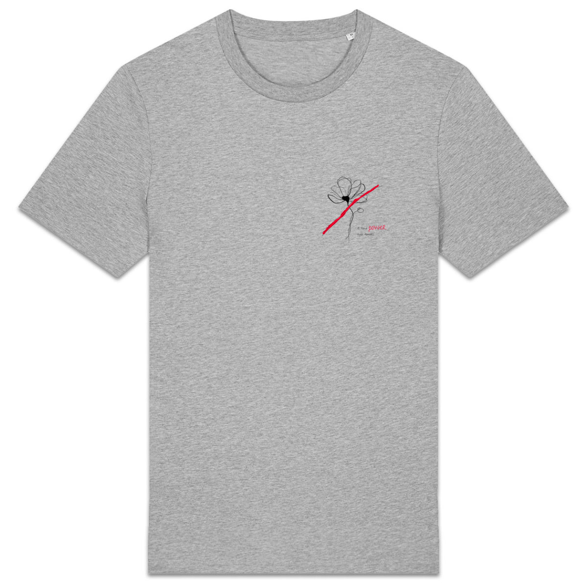 No Shit Shirts - Casual T-Shirt: I’ll take power over flowers - Casual T-Shirts - basic