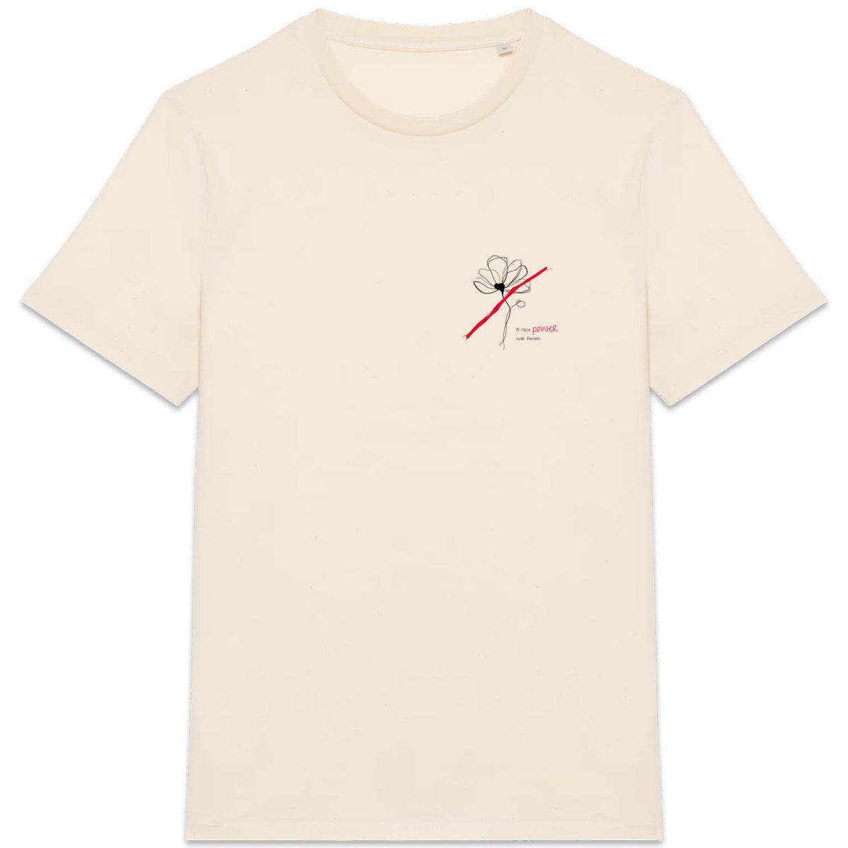 No Shit Shirts - Casual T-Shirt: I’ll take power over flowers - Casual T-Shirts - basic