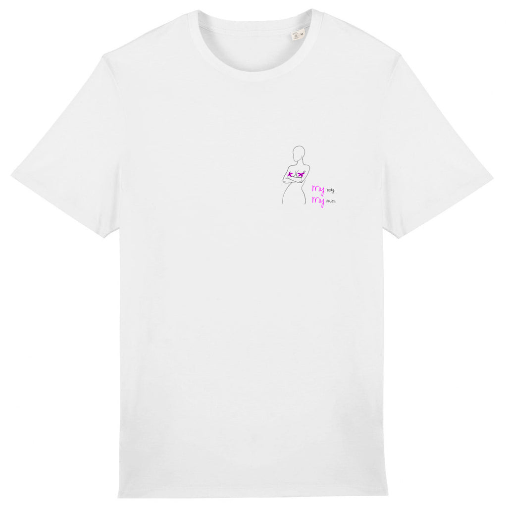 No Shit Shirts - Casual T-Shirt: My Body, My Rules - Body & Autonomy & Sexism - basic