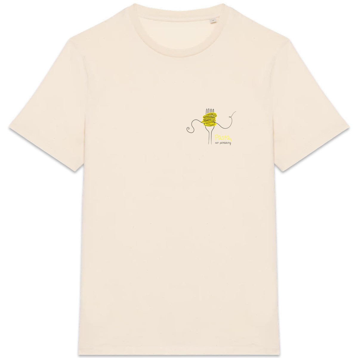 No Shit Shirts - Casual T-Shirt: Pasta, not patriarchy - Casual T-Shirts - basic