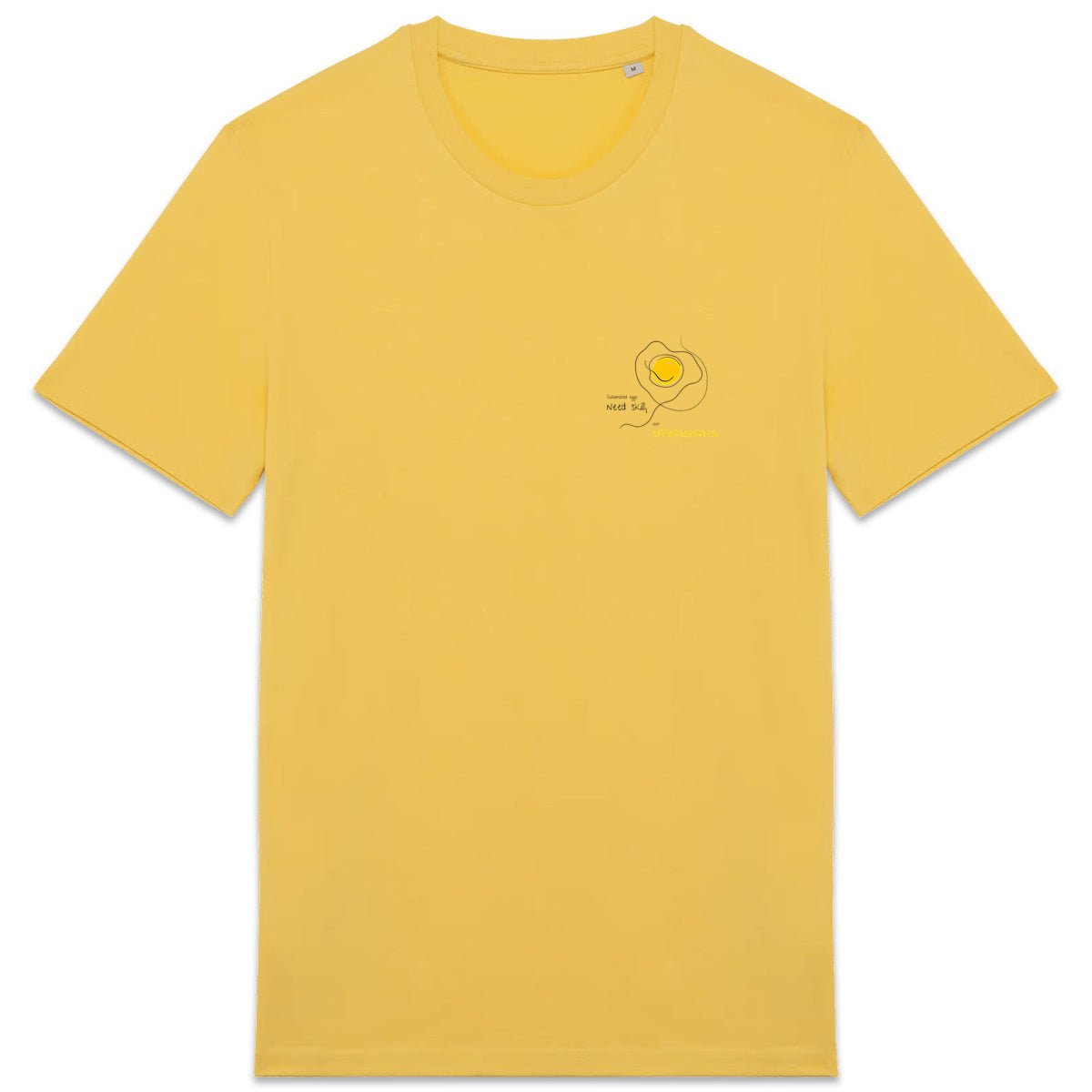 No Shit Shirts - Casual T-Shirt: Scrambled eggs need skill, not chromosomes. - Casual T-Shirts - basic