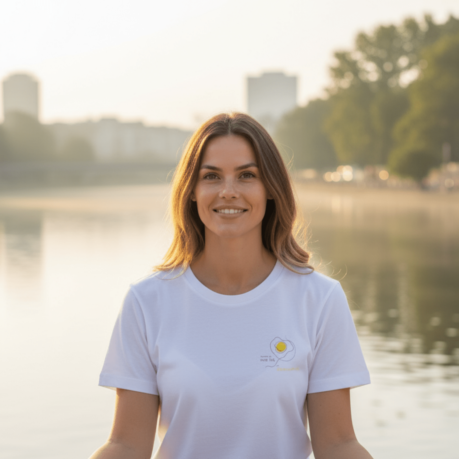 No Shit Shirts - Casual T-Shirt: Scrambled eggs need skill, not chromosomes. - Casual T-Shirts - basic