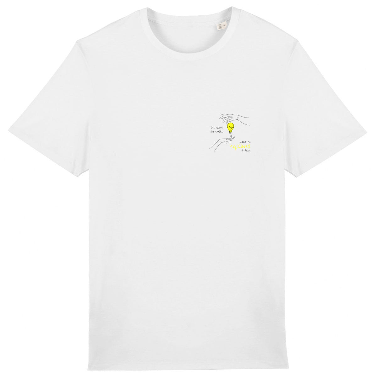 No Shit Shirts - Casual T-Shirt: She knew she could, but he explained it first. - Casual T-Shirts - basic