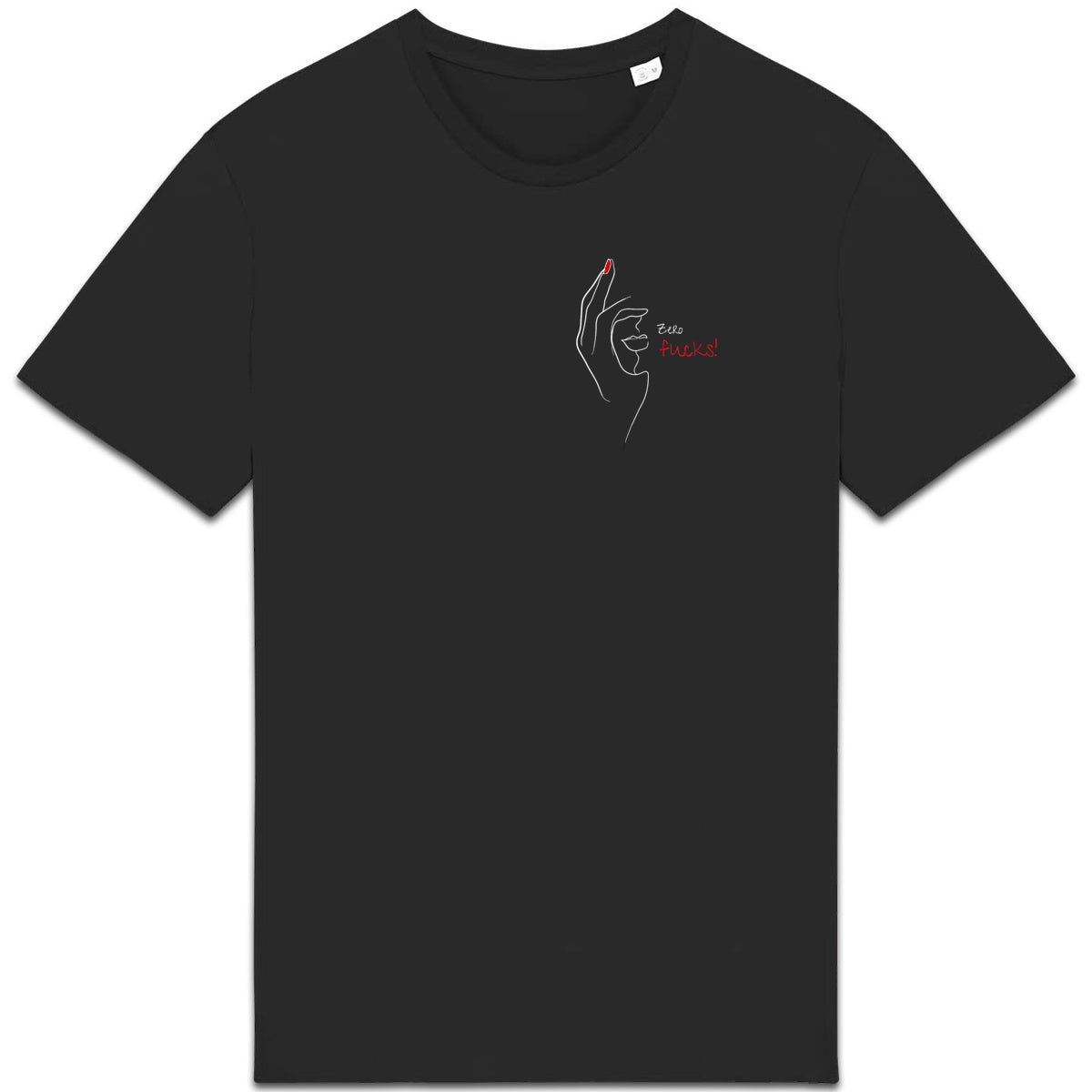 No Shit Shirts - Casual T-Shirt: Zero Fucks - Casual T-Shirts - basic