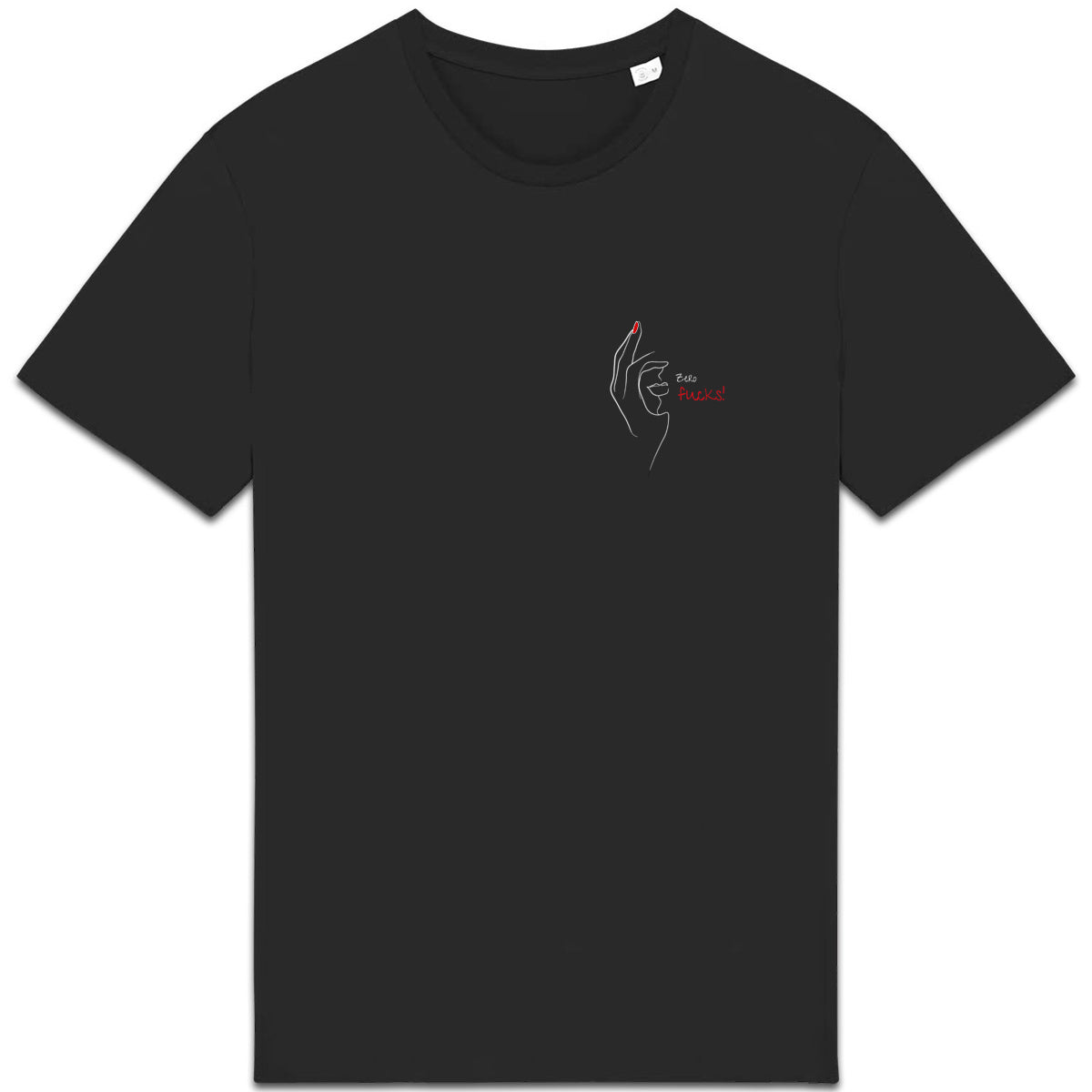 No Shit Shirts - Casual T-Shirt: Zero Fucks - Casual T-Shirts - basic