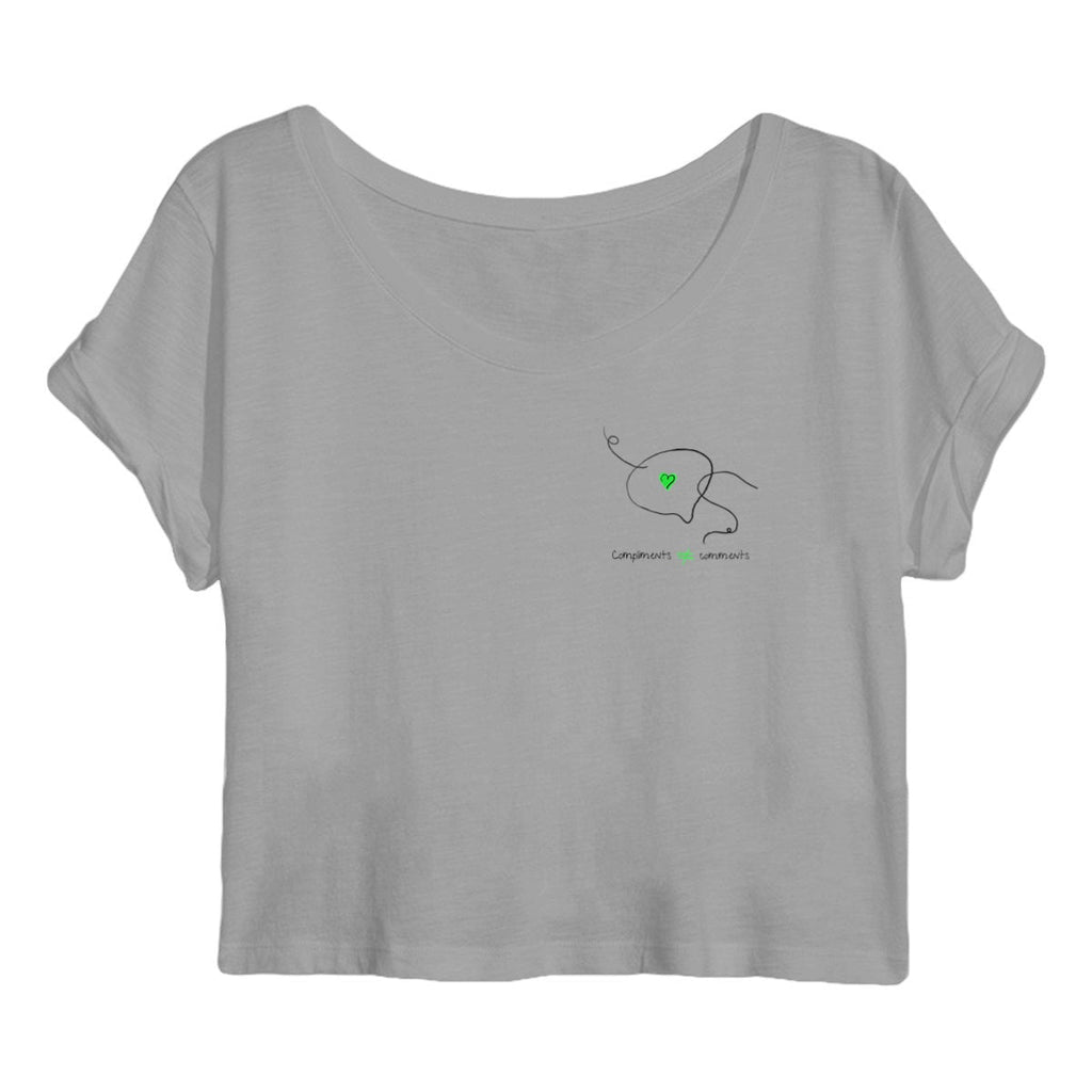 No Shit Shirts - Crop Shirt: Compliments ≠ comments. - Crop Shirts - basic