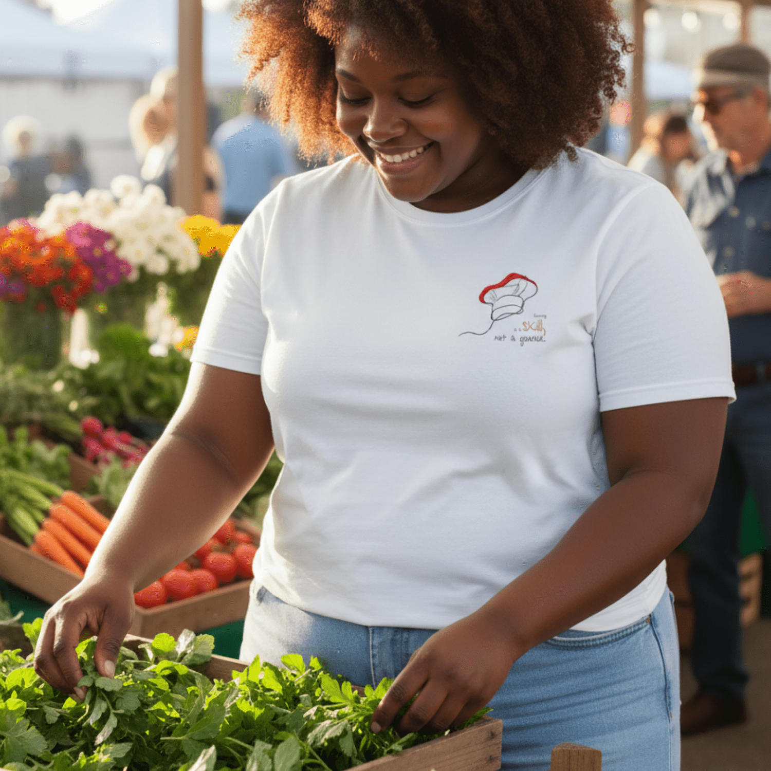 No Shit Shirts - Crop Shirt: Cooking is a skill, not a gender. - Crop Shirts - basic