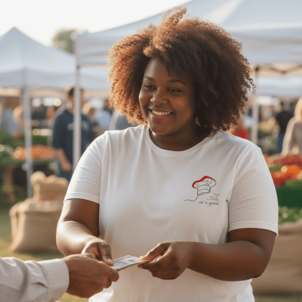 No Shit Shirts - Crop Shirt: Cooking is a skill, not a gender. - Crop Shirts - basic