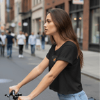 No Shit Shirts - Crop Shirt: Don’t “fix” me. Fix the system. - Crop Shirts - basic