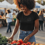 No Shit Shirts - Crop Shirt: Every chest deserves respect. Regardless of inventory. - Body & Autonomy & Sexism - basic