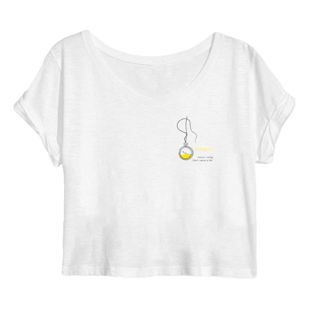No Shit Shirts - Crop Shirt: Feminism: because “waiting” hasn’t worked so far - basic