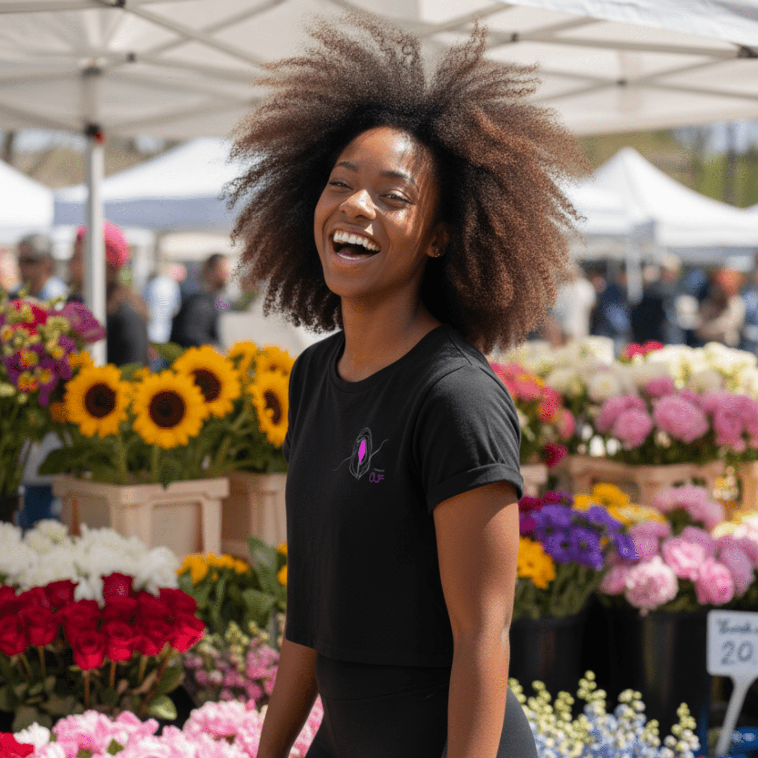 No Shit Shirts - Crop Shirt: Feminist AF - Crop Shirts - basic