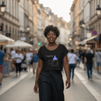 No Shit Shirts - Crop Shirt (Frontprint Large): Babysitting? That’s called parenting! - Crop Shirts - basic