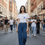 No Shit Shirts - Crop Shirt (Frontprint Large): Babysitting? That’s called parenting! - Crop Shirts - basic