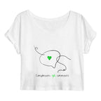 No Shit Shirts - Crop Shirt (Frontprint Large): Compliments ≠ comments. - Crop Shirts - basic