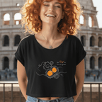 No Shit Shirts - Crop Shirt (Frontprint Large): Don’t “fix” me. Fix the system. - Crop Shirts - basic