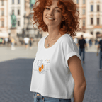 No Shit Shirts - Crop Shirt (Frontprint Large): Don’t “fix” me. Fix the system. - Crop Shirts - basic