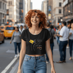 No Shit Shirts - Crop Shirt (Frontprint Large): Don’t tell me what to do, unless you’re paying me - Crop Shirts - basic