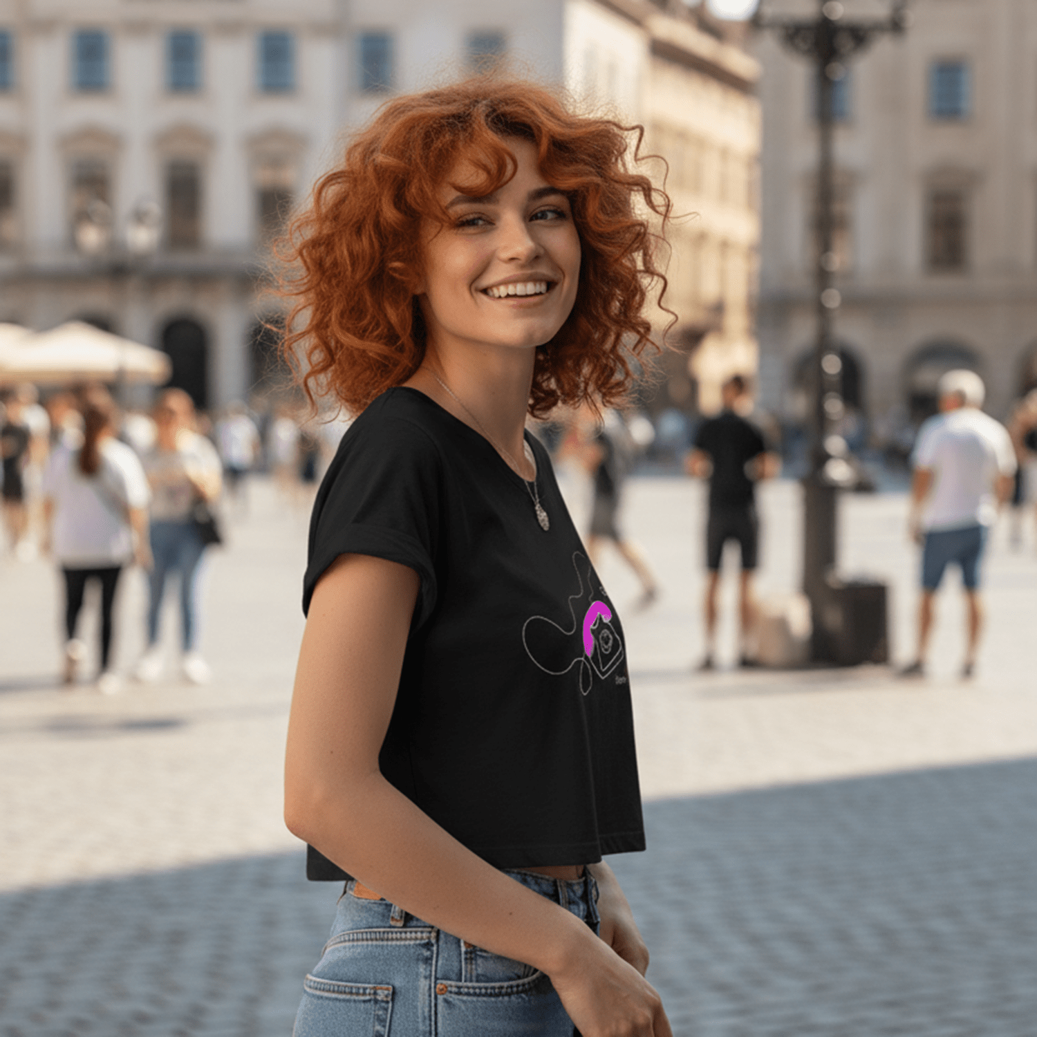 No Shit Shirts - Crop Shirt (Frontprint Large): Equal pay sounds radical… if you’re from 1950. - Crop Shirts - basic
