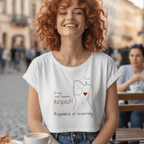 No Shit Shirts - Crop Shirt (Frontprint Large): Every chest deserves respect. Regardless of inventory. - Body & Autonomy & Sexism - basic