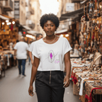 No Shit Shirts - Crop Shirt (Frontprint Large): Feminist AF - Crop Shirts - basic