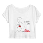No Shit Shirts - Crop Shirt (Frontprint Large): I didn’t come from your rib. - Body & Autonomy & Sexism - basic