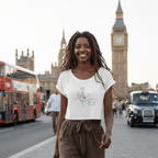 No Shit Shirts - Crop Shirt (Frontprint Large): IDK. IDC. IDGAF. - Crop Shirts - basic