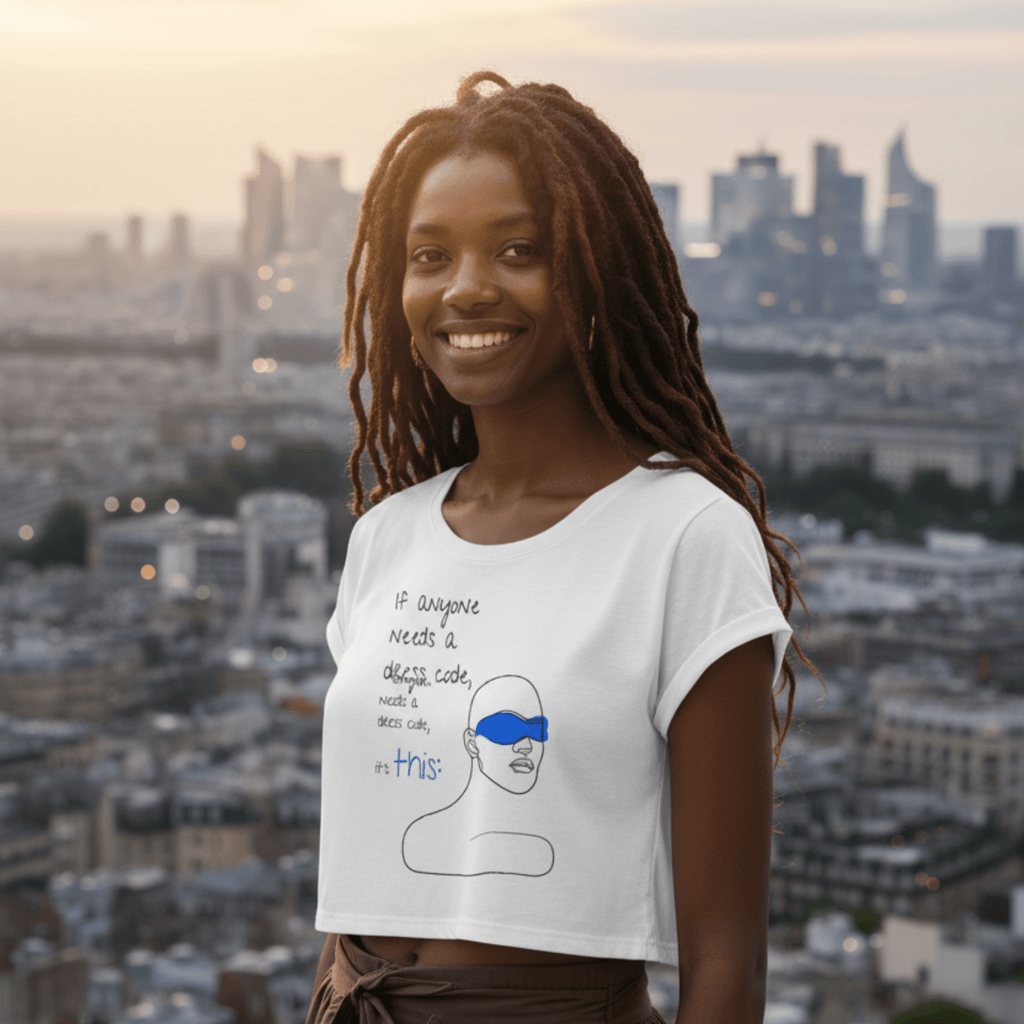 No Shit Shirts - Crop Shirt (Frontprint Large): If anyone needs a dress code, it’s this: - Crop Shirts - basic