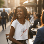 No Shit Shirts - Crop Shirt (Frontprint Large): I’ll take power over flowers - Crop Shirts - basic