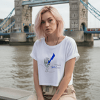 No Shit Shirts - Crop Shirt (Frontprint Large): Interrupted since birth. - Crop Shirts - basic