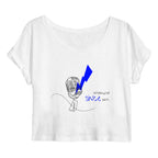 No Shit Shirts - Crop Shirt (Frontprint Large): Interrupted since birth. - Crop Shirts - basic