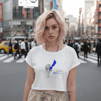 No Shit Shirts - Crop Shirt (Frontprint Large): Interrupted since birth. - Crop Shirts - basic