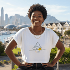 No Shit Shirts - Crop Shirt (Frontprint Large): No Shit! - Crop Shirts - basic