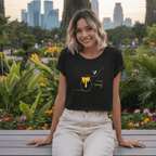 No Shit Shirts - Crop Shirt (Frontprint Large): Not your honey - Body & Autonomy & Sexism - basic